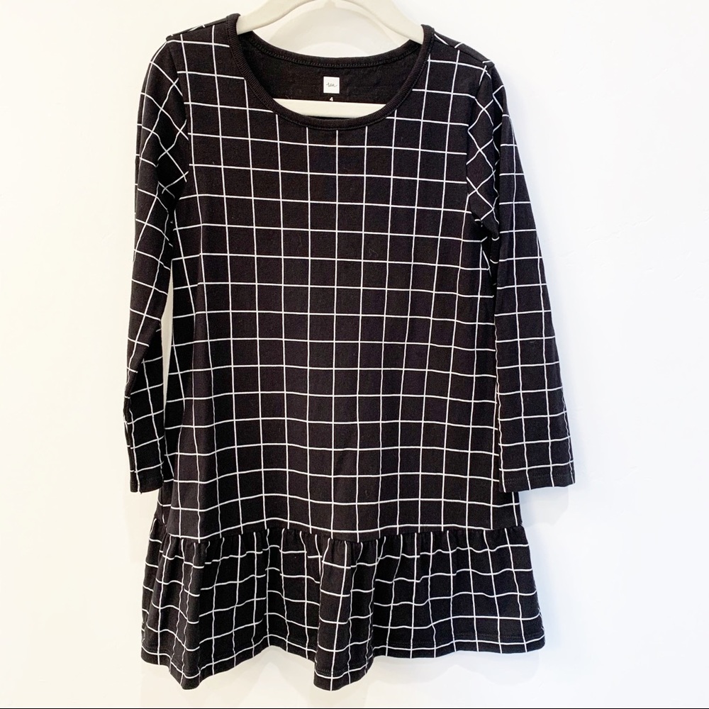 Tea 4 Black and White Grid Dress Mod